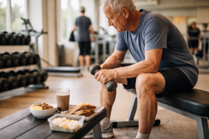 Protein til ældre der styrketræner: sådan rammer du det rigtige niveau